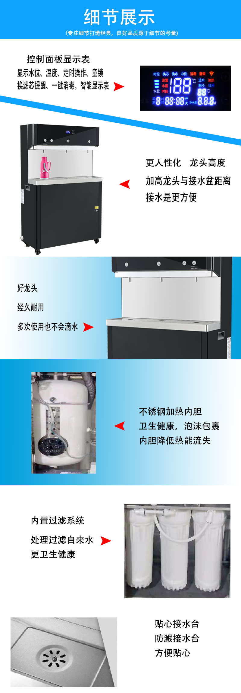 三龙头直饮水机
